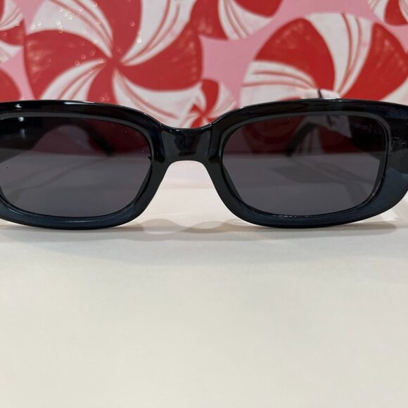 AIRE Ceres Navy Rectangle Sunglasses Smoke Lens Unisex 90s Recycled NWT - Picture 7 of 9